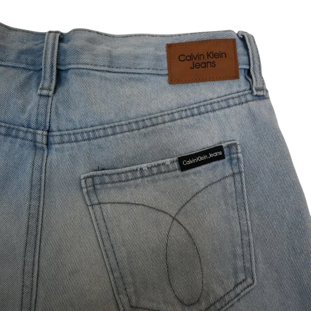 Calvin Klein Jeans Womens 25 Button Fly High Rise Jean Shorts